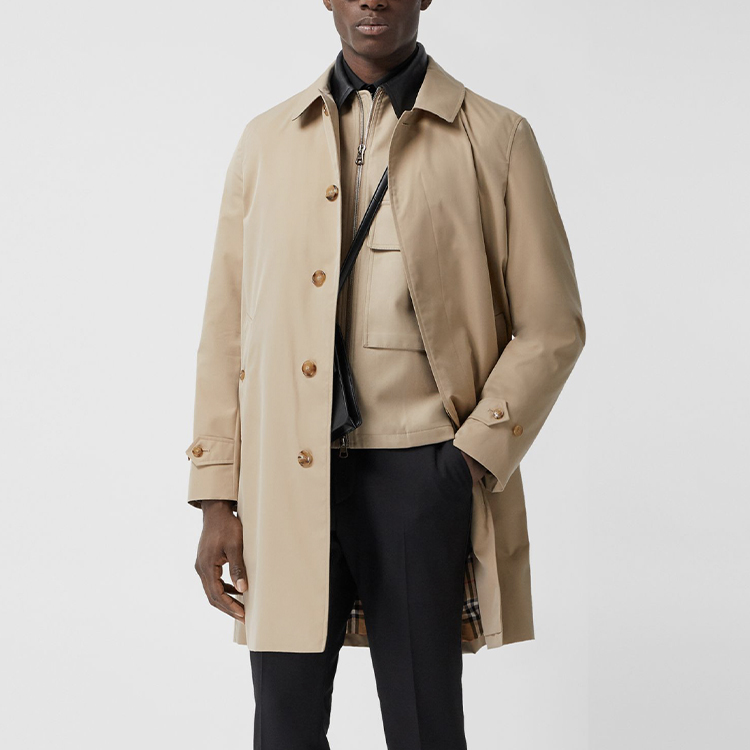 Мужская куртка Burberry Heritage (медовая) — фото 3