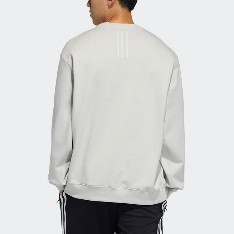 Мужской свитшот adidas Logo Sweat (светло-серый) — фото 3