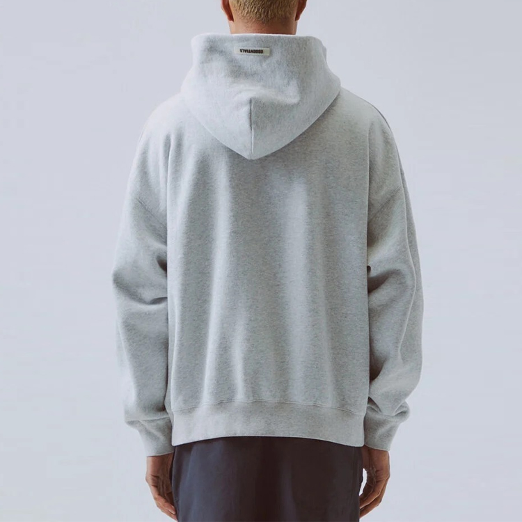Худи Fear of God Essentials FW19 Pullover Hoodie (серо-бежевый) — фото 3