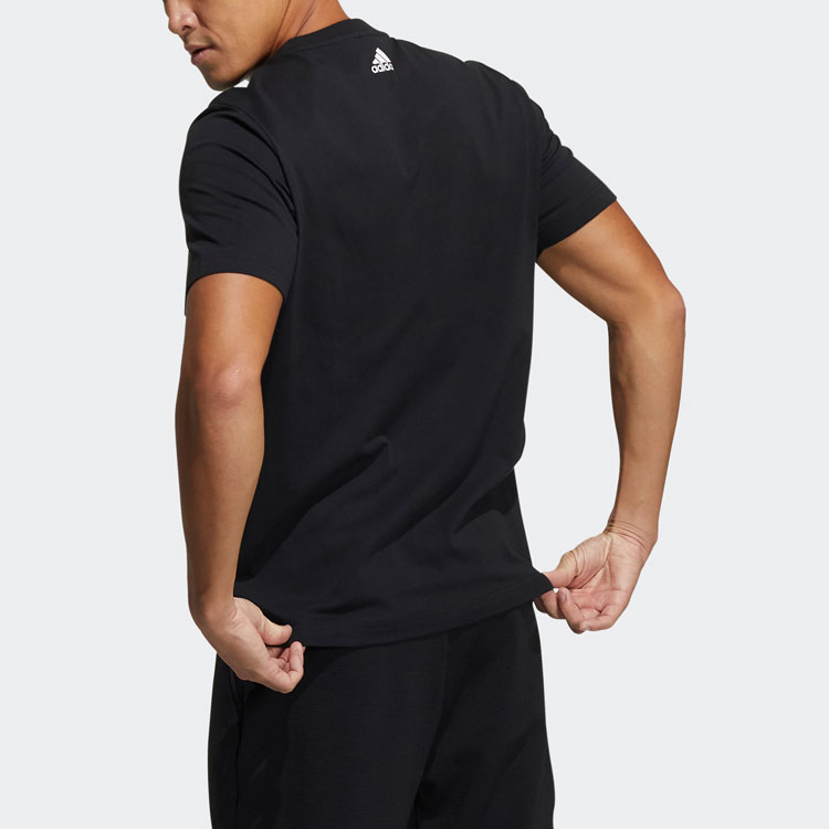 Мужская футболка adidas Fi Tee Sub Bos (черная) — фото 4