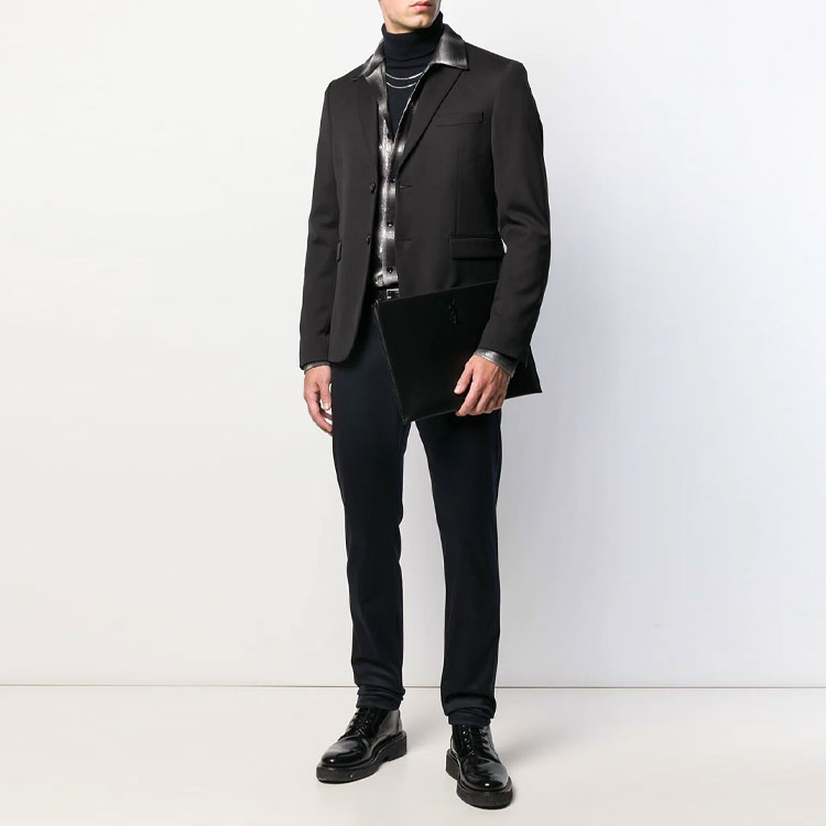Мужские штаны SAINT LAURENT FW21 (темно-синие) — фото 3