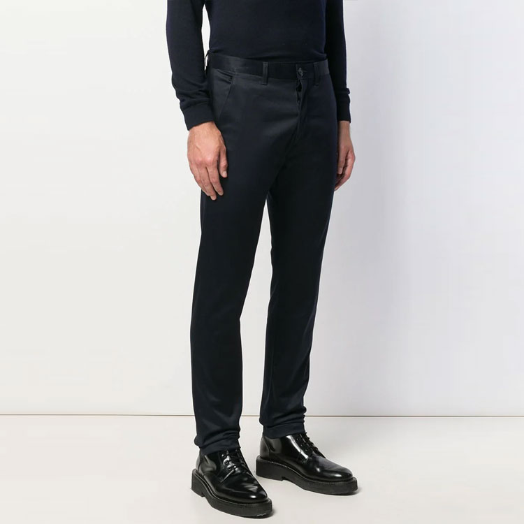 Мужские штаны SAINT LAURENT FW21 (темно-синие) — фото 4