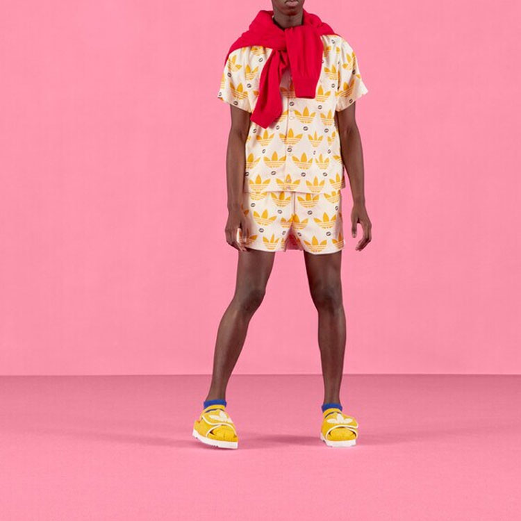 Шорты Gucci x adidas originals GUCCI X ADIDAS SS22 (слоновая кость) — фото 2