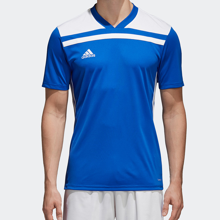 Мужская футболка adidas (синяя) — фото 3