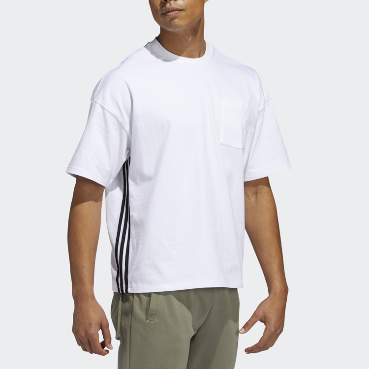 Мужская футболка adidas M Mh Loose Tee (белая) — фото 3
