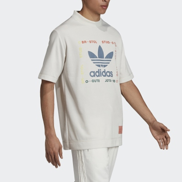 Мужская футболка adidas originals BRISTOL SHIRT (белая) — фото 3