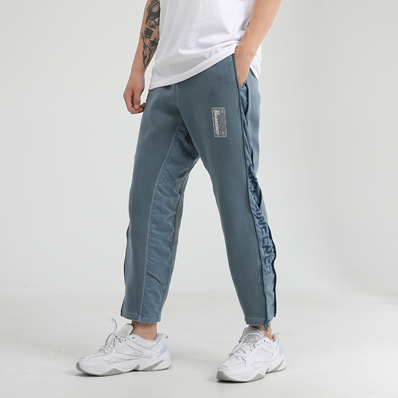 Мужские штаны Jordan Retro Sport (серо-синие) — фото 3