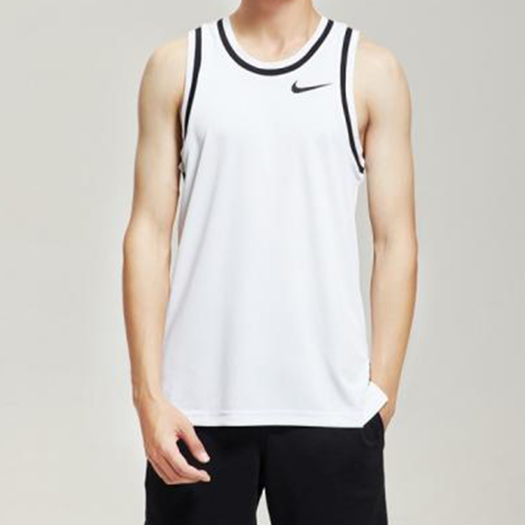 Мужская майка Nike Basketball Jersey (белая) — фото 5
