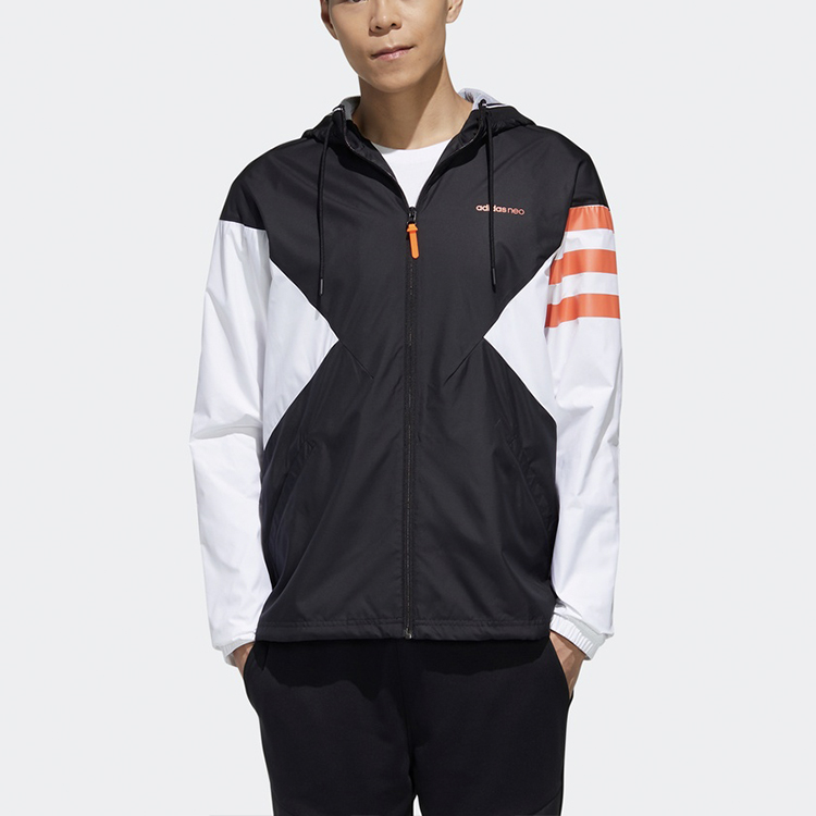 Мужская куртка adidas neo (черная) — фото 3