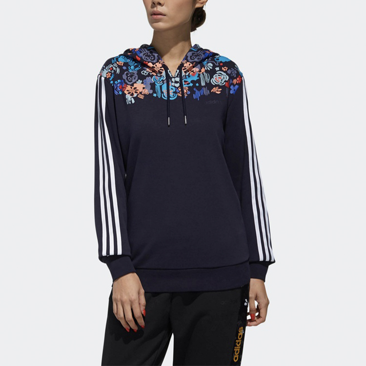 Женское худи adidas neo (темно-синее) — фото 3