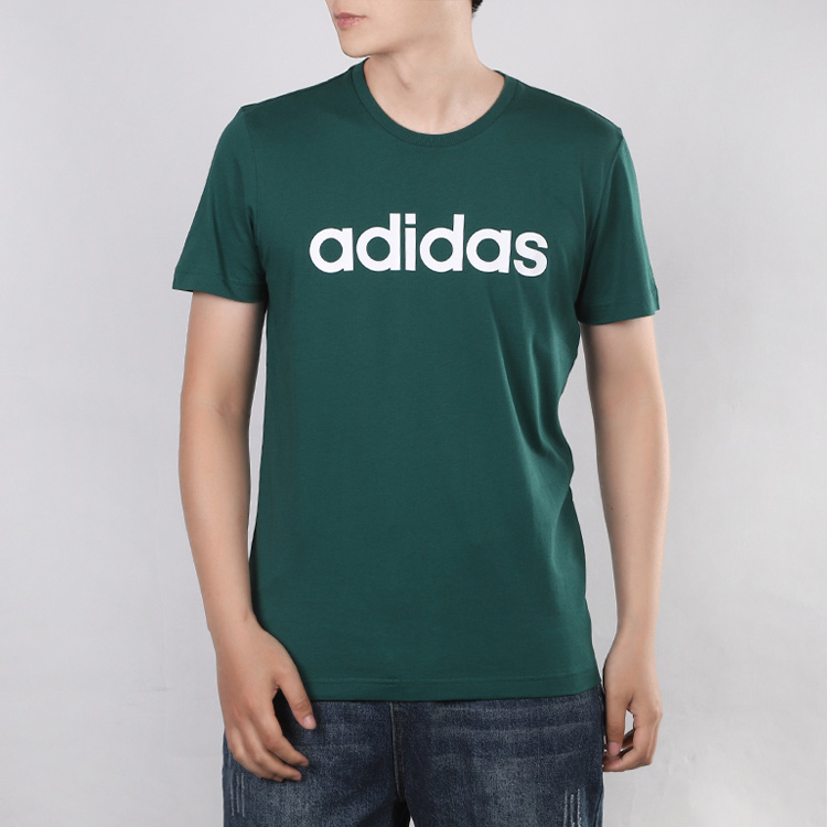 Мужская футболка adidas neo T (зеленая) — фото 3