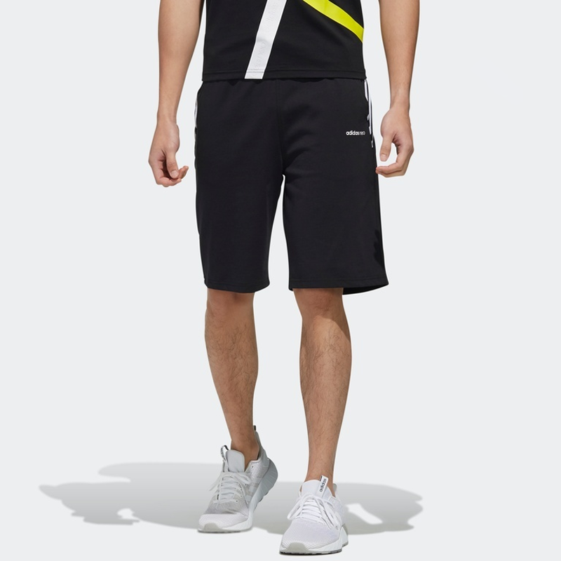 Мужские шорты adidas neo (черные) — фото 3