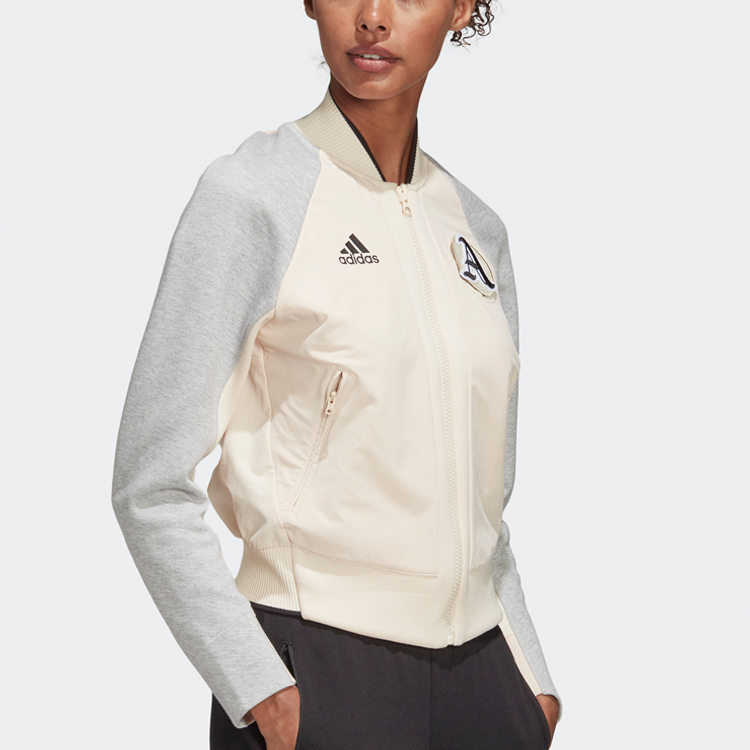 Женская куртка adidas VRCT (бежевая) — фото 3