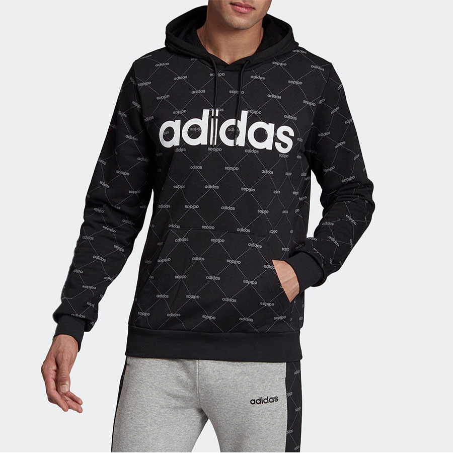 Мужская куртка adidas neo M CORE FAV HDY (черная) — фото 4