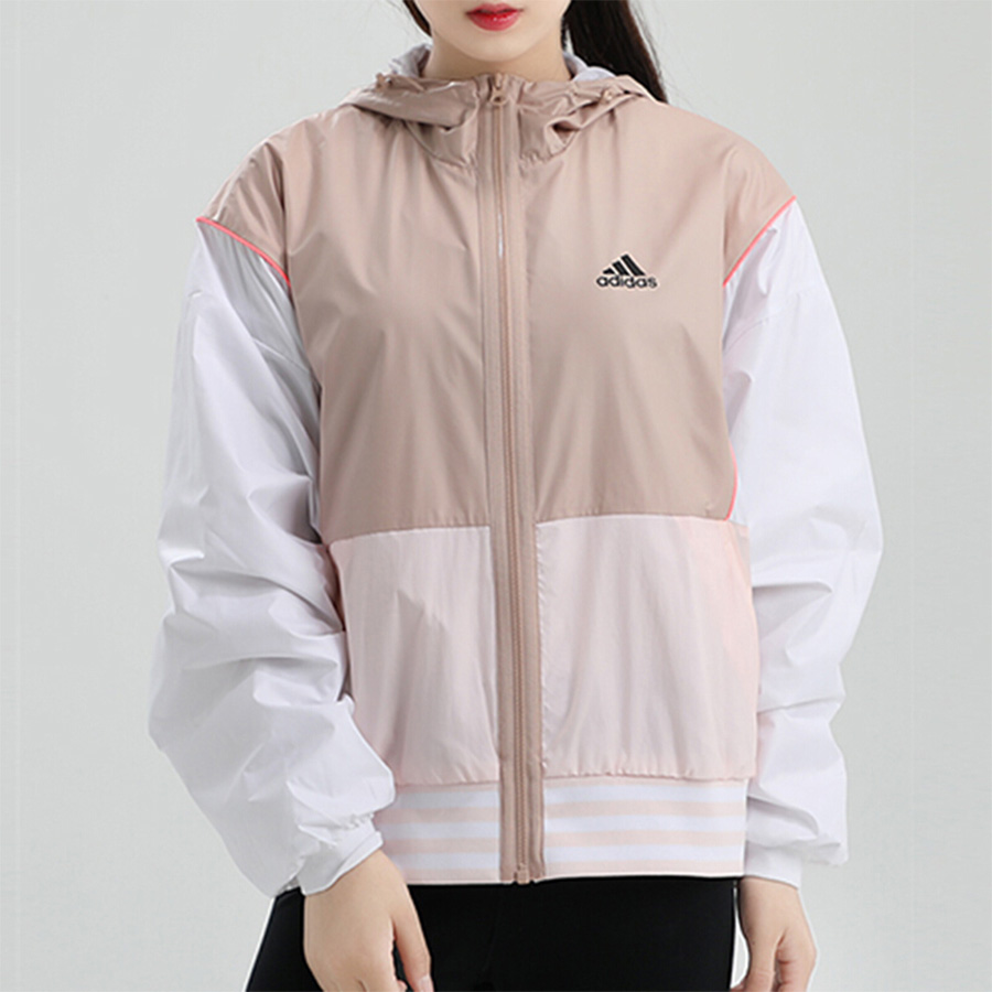 Женская куртка adidas neo Must Haves Block (розовая) — фото 3