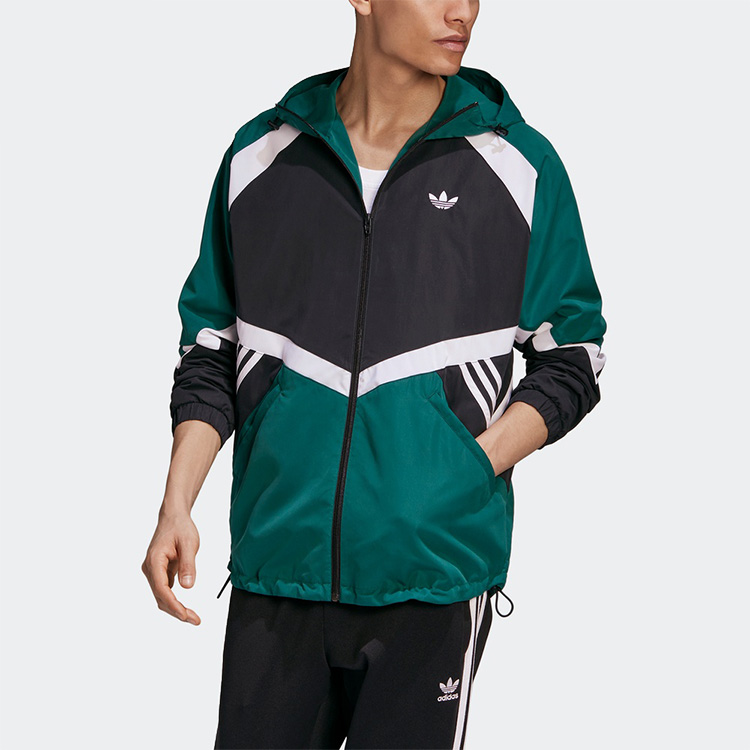 Мужская куртка adidas originals SPRT US WB 1 (зеленая) — фото 3