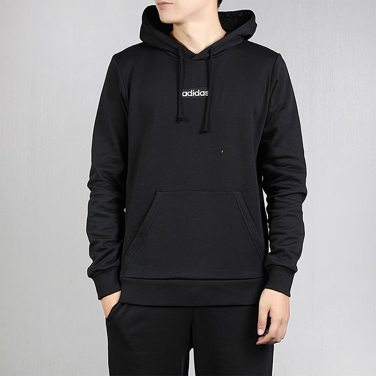Мужское худи adidas neo (черный) — фото 4