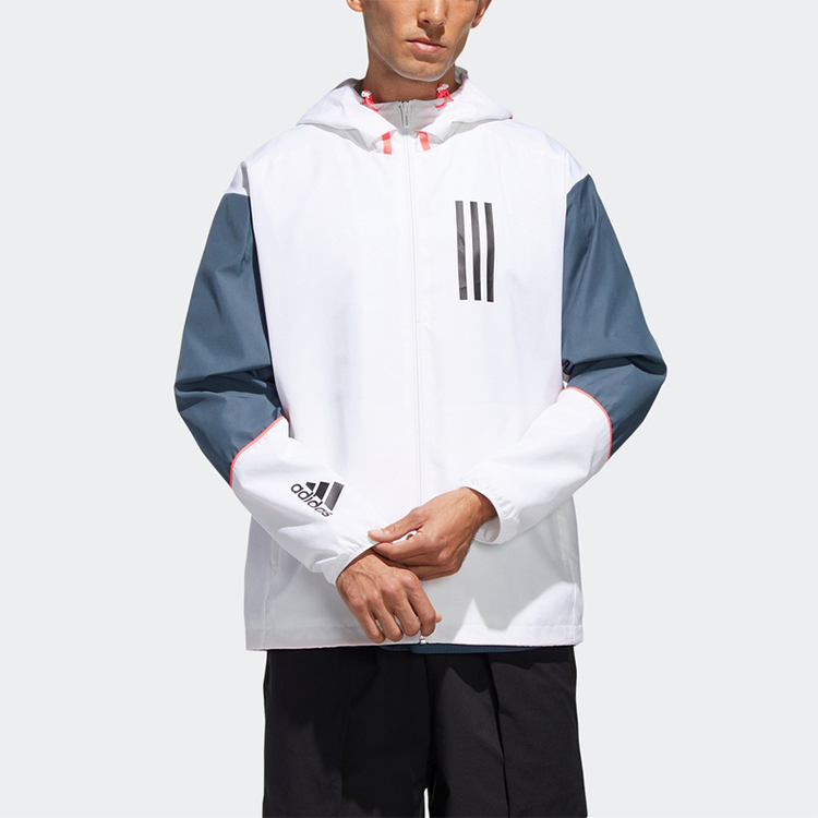 Мужская куртка adidas W.N.D. (белая) — фото 3