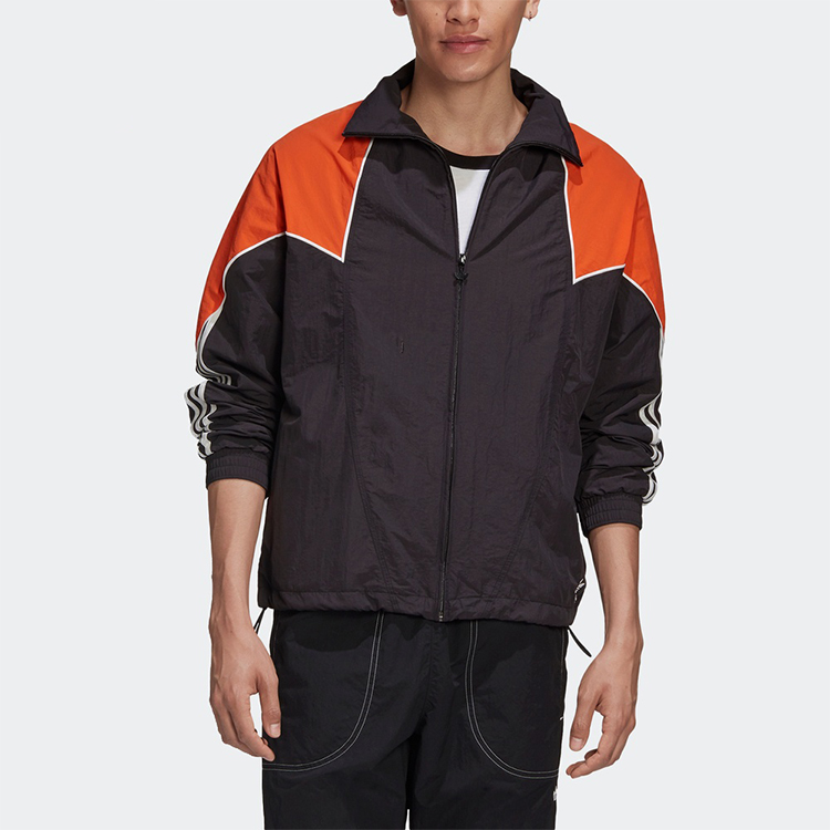 Мужская куртка adidas originals Big Trefoil Abstract (черный) — фото 3