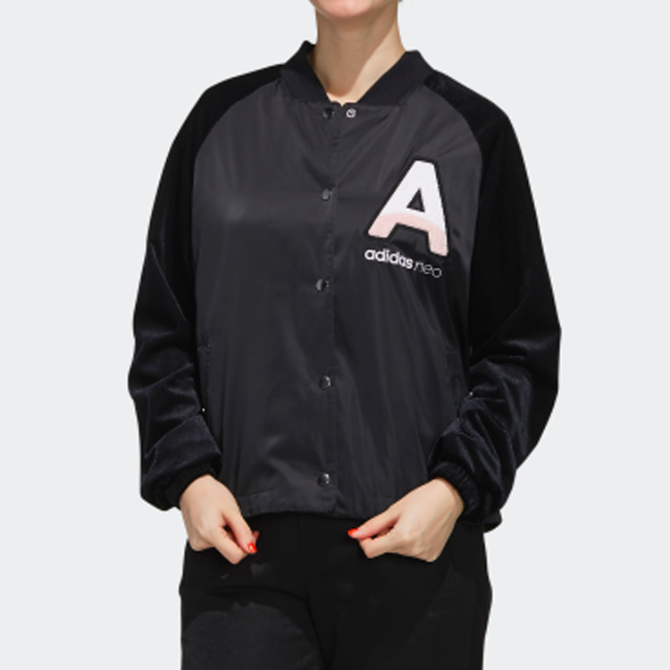 Женская куртка adidas neo W CS SV JKT V (черная) — фото 3