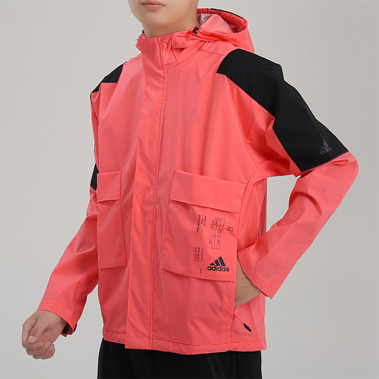 Мужская куртка adidas M TECH 2L JKT (розовая) — фото 4