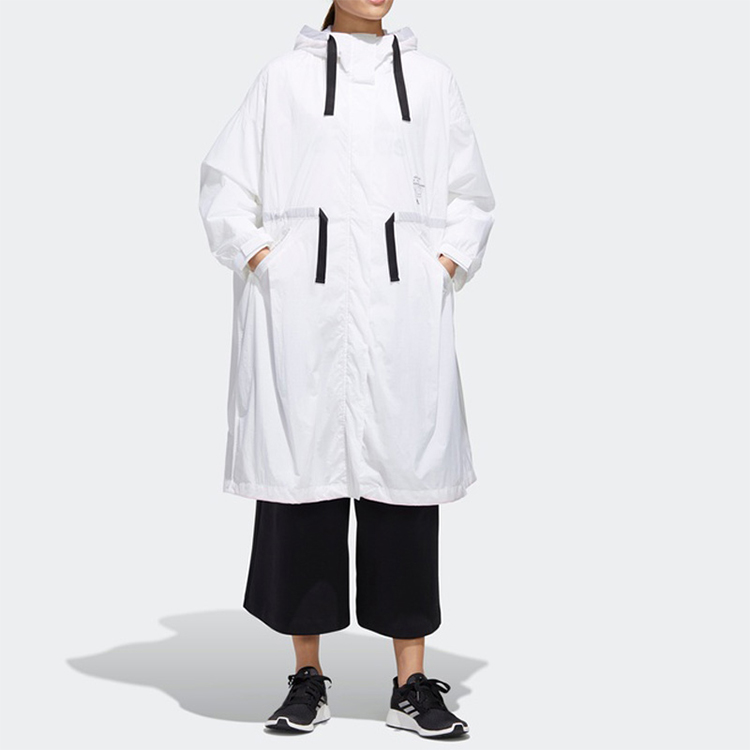 Женская куртка adidas STY LONG JKT (белый) — фото 3