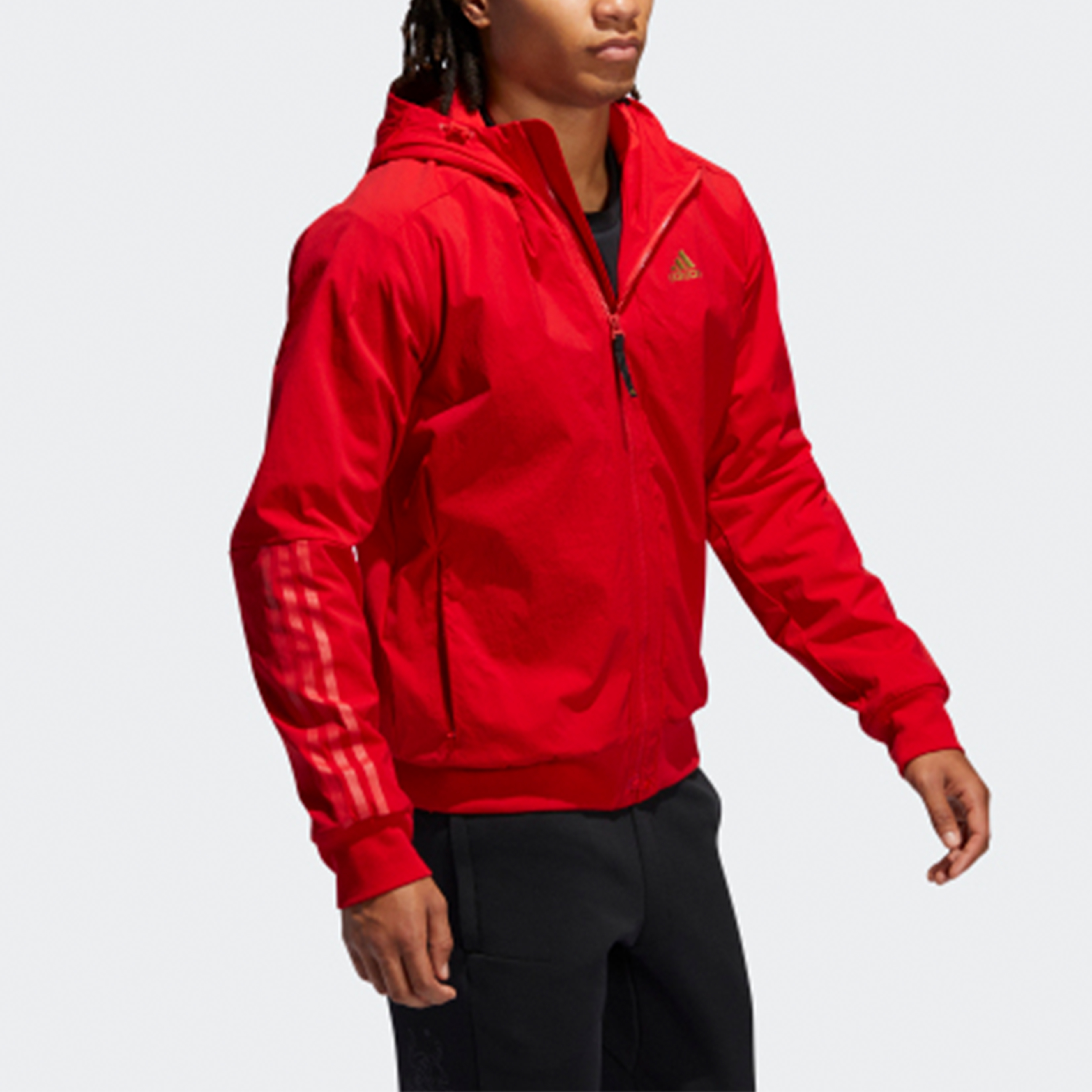 Мужская куртка adidas CNY TT (алая) — фото 5