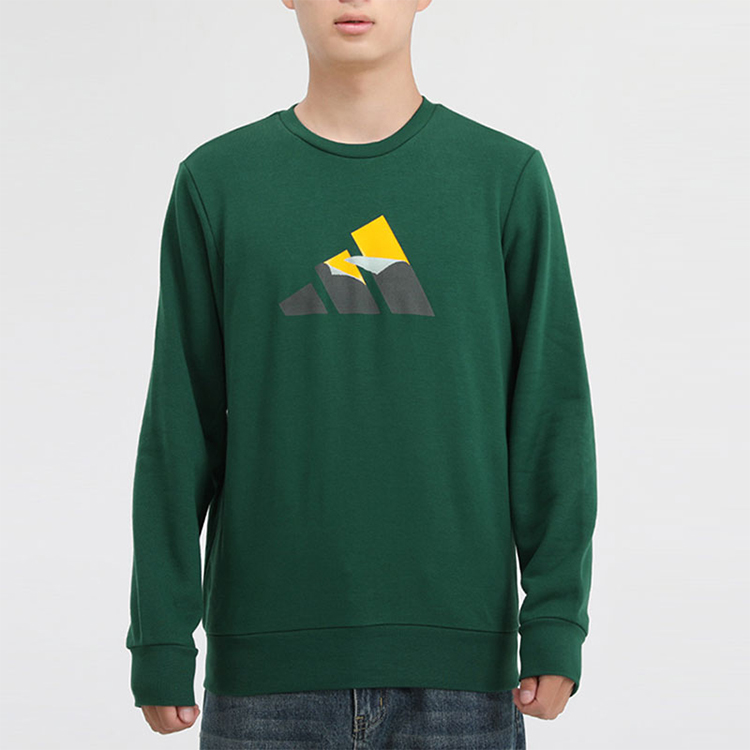 Мужское свитшот adidas MH GFX BOS (зеленый) — фото 3