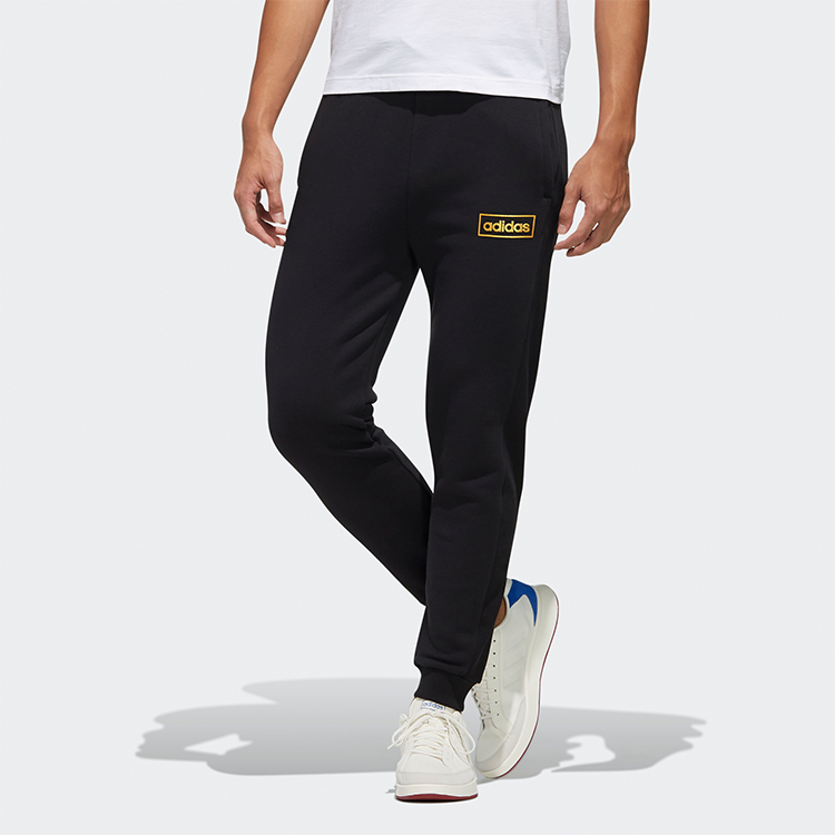 Мужские штаны adidas neo M C+ TP (черные) — фото 3