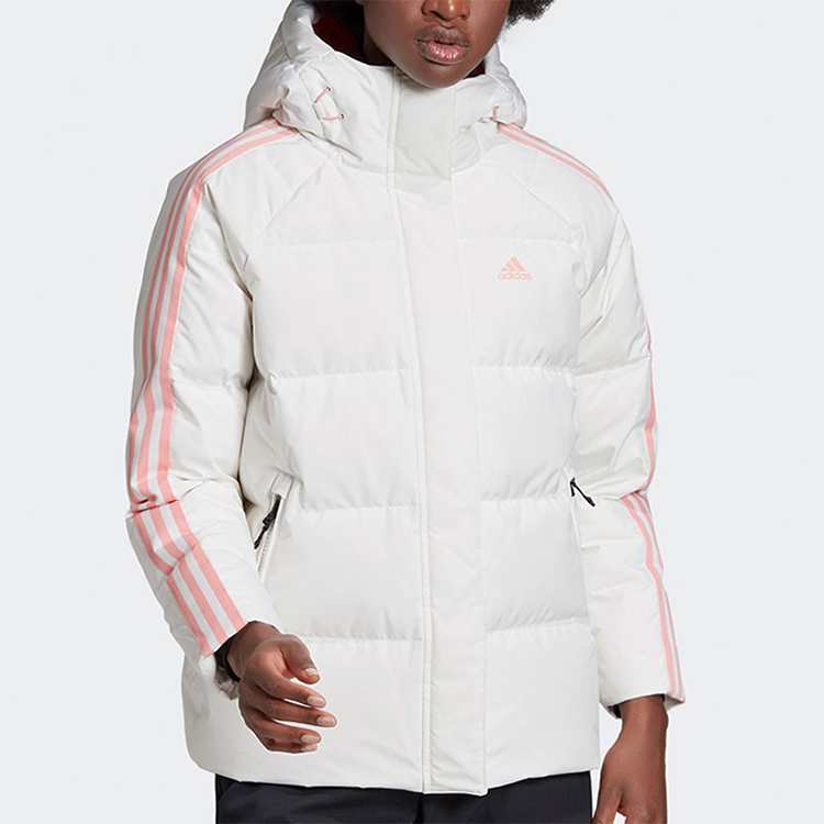 Женская куртка adidas W Puff Down Jkt (белая) — фото 5