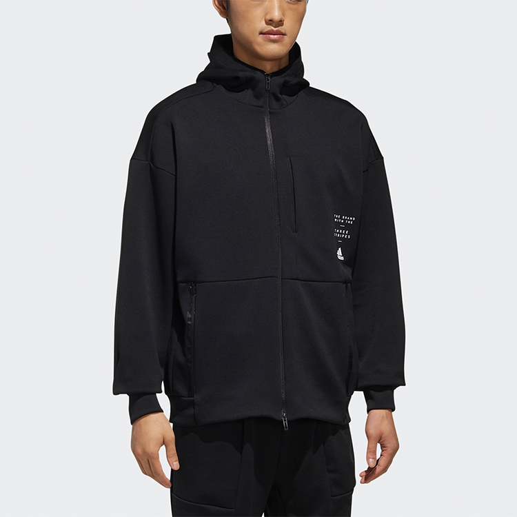 Мужская куртка adidas M ID Sweat HD (черная) — фото 5