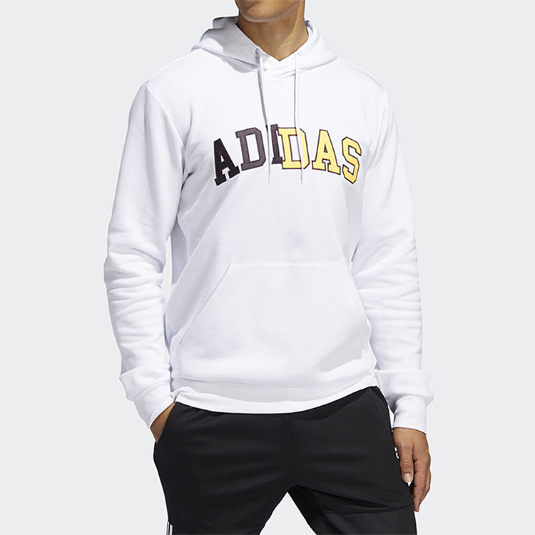 Мужское худи adidas Collegiate Hdy (белое) — фото 3