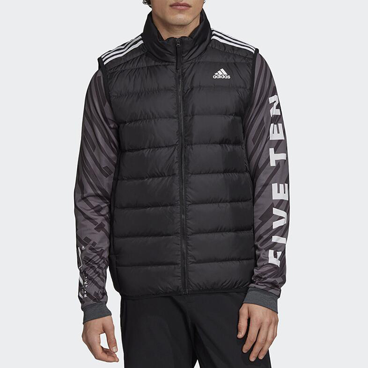 Мужской жилет adidas Logo (черный) — фото 4