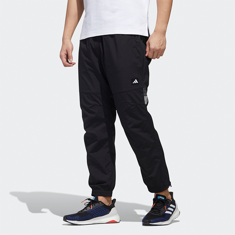 Мужские штаны adidas logo (черные) — фото 4