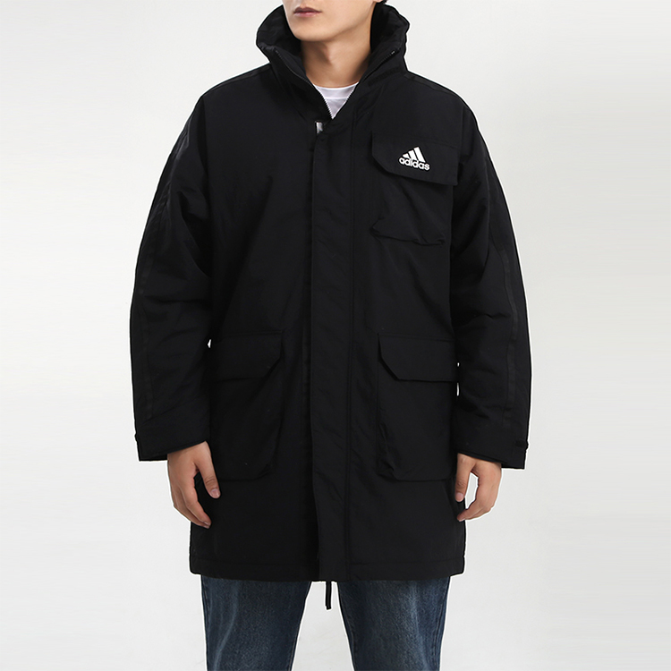 Мужская куртка adidas Utilitas Parka (черная) — фото 3