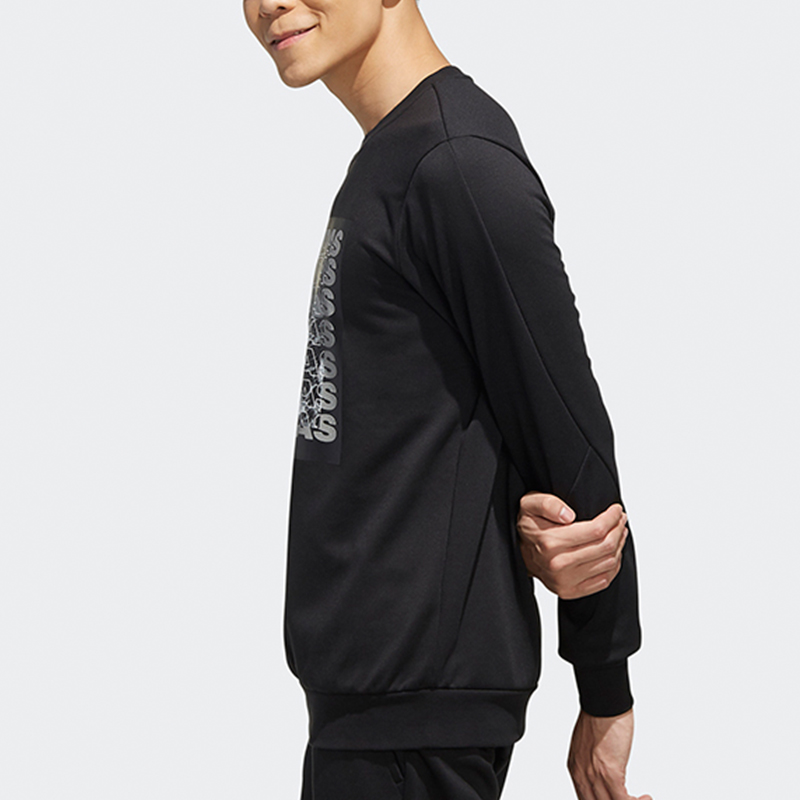 Мужские худи adidas neo Csgrswtshrt (черный) — фото 4