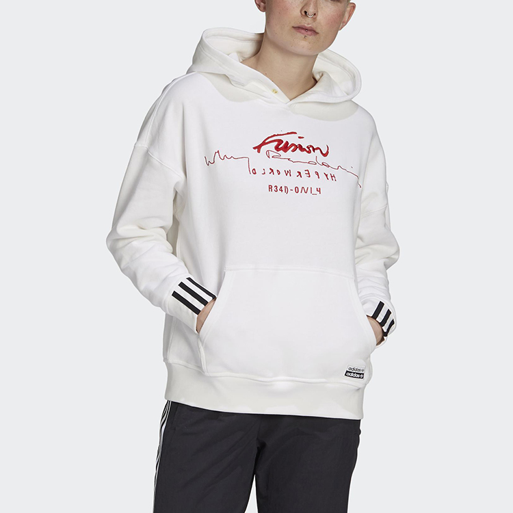 Женское худи adidas originals R.Y.V. (белое) — фото 3