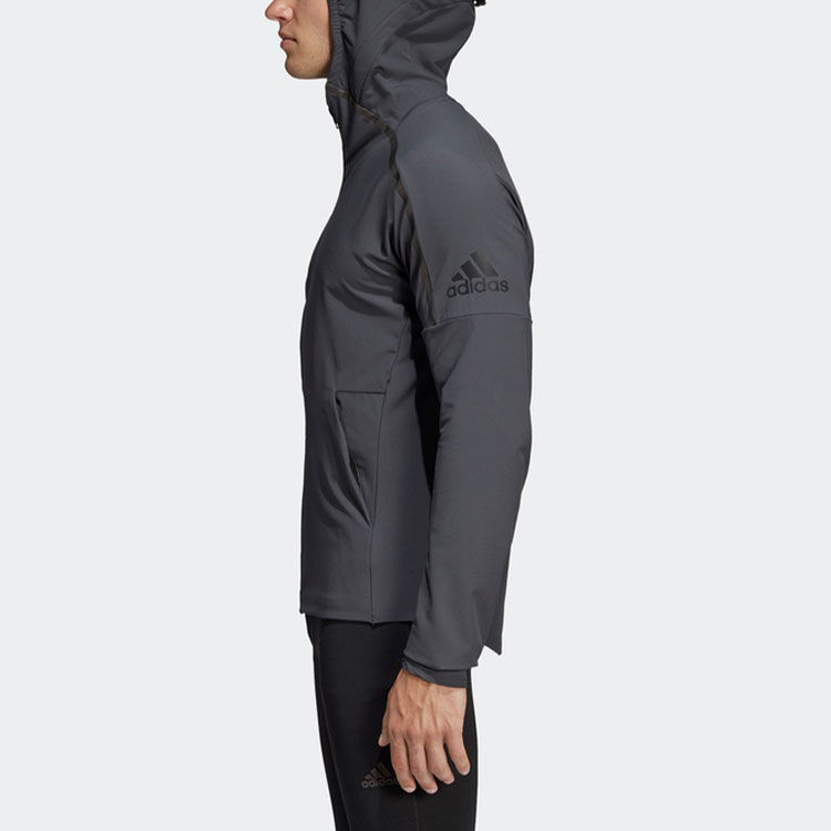 Мужская куртка adidas (серая) — фото 5