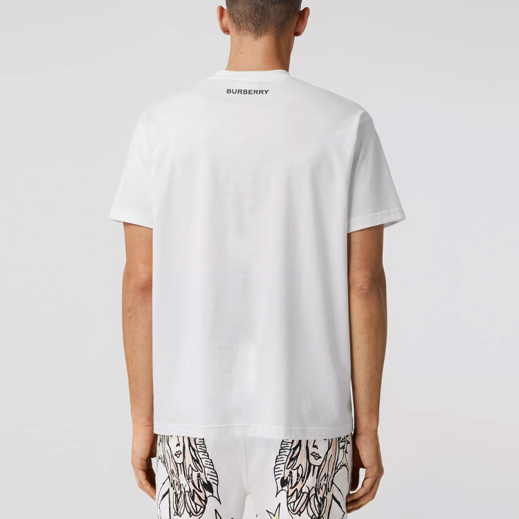 Футболка Burberry (белая) — фото 4