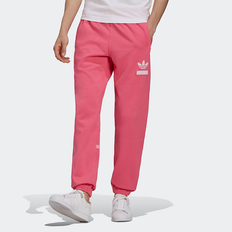 Мужские штаны adidas originals спортивные (розовые) — фото 2