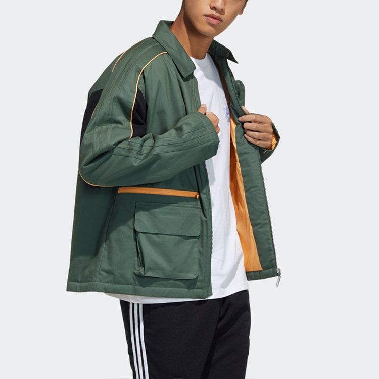 Мужская куртка adidas originals (зеленая) — фото 4