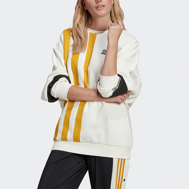 Женское худи adidas originals x Girls Are Awesome (молочно-белое) — фото 2