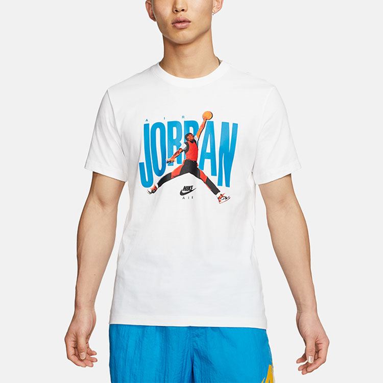 Мужская футболка Jordan Printed Logo (белая) — фото 4
