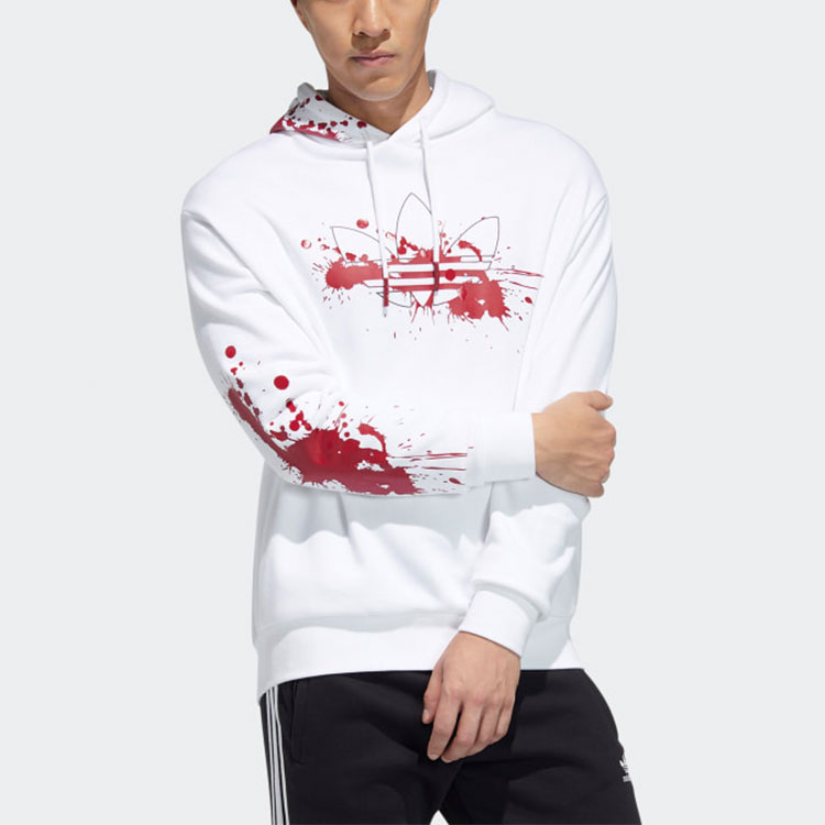 Мужское худи adidas Originals Halloween Edition (белое) — фото 3