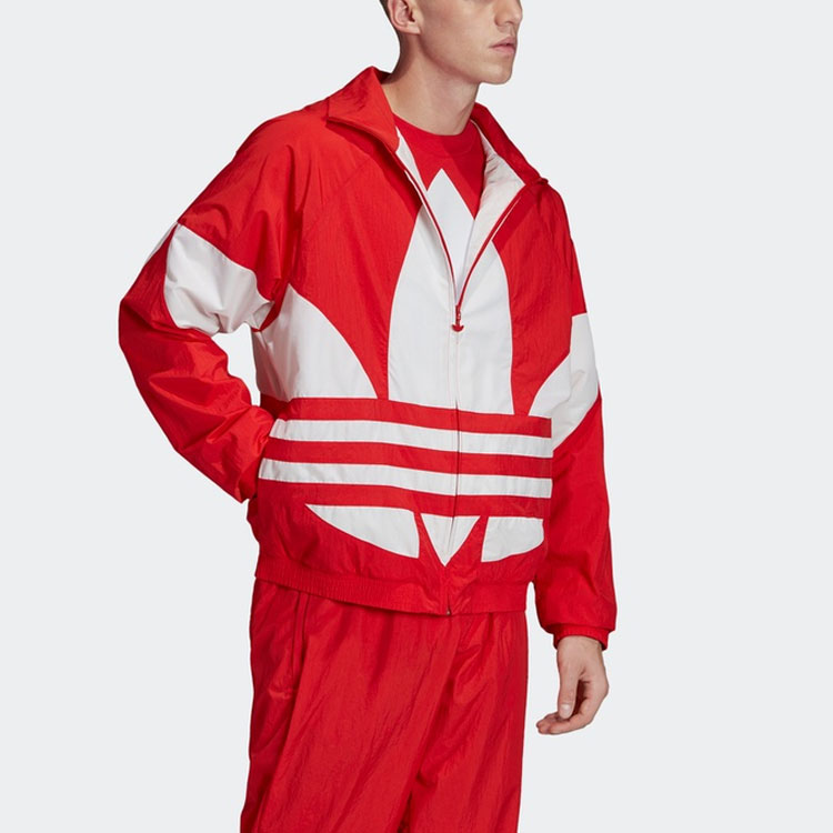 Мужская куртка adidas originals Trefoil (красная) — фото 5