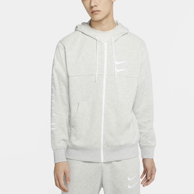 Мужская куртка Nike logo (серая) — фото 4