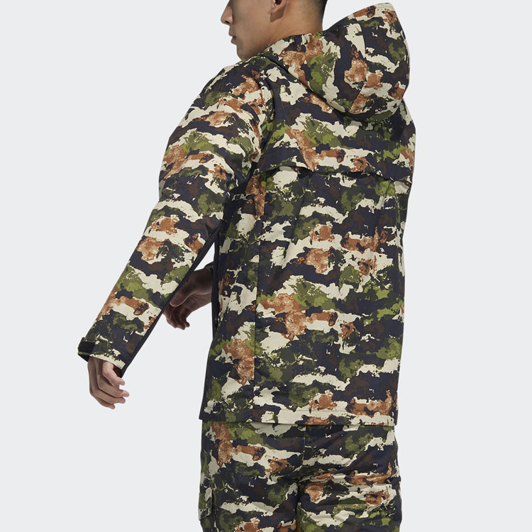 Мужская куртка adidas Terrex Festiv Aop Wb (коричневая) — фото 3