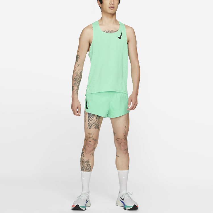 Мужские шорты Nike Aeroswift 2" (зеленые) — фото 4