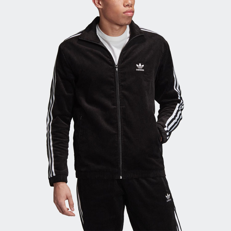 Мужская куртка adidas originals Cord (черная) — фото 3