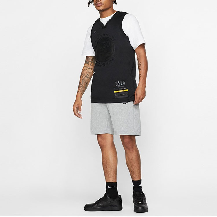 Мужская футболка Nike NBA Connected Jersey (черная) — фото 3